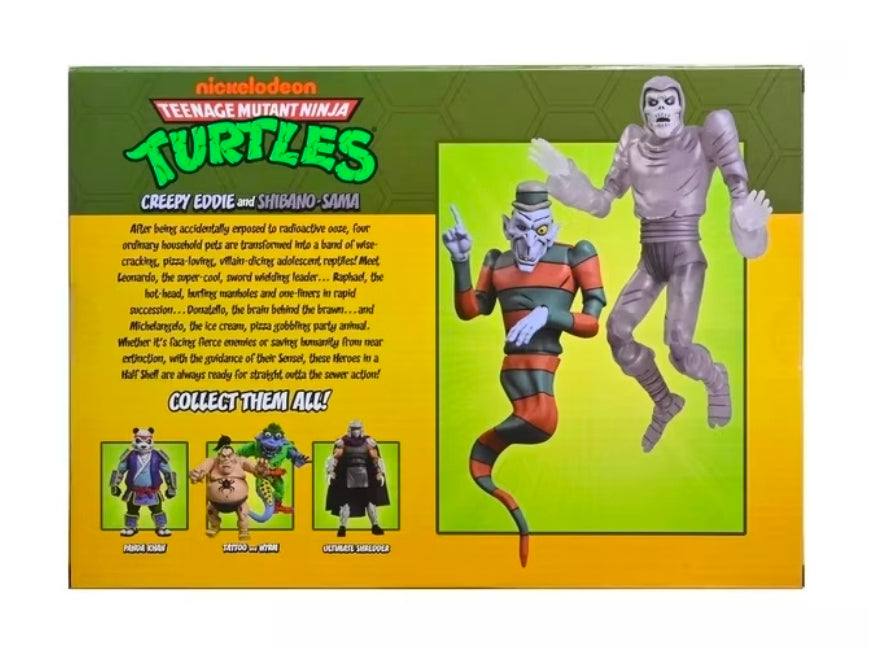 NECA TMNT Saturday Morning Adventures Creepy Eddie & Shibano-Sama 7" Figure Set