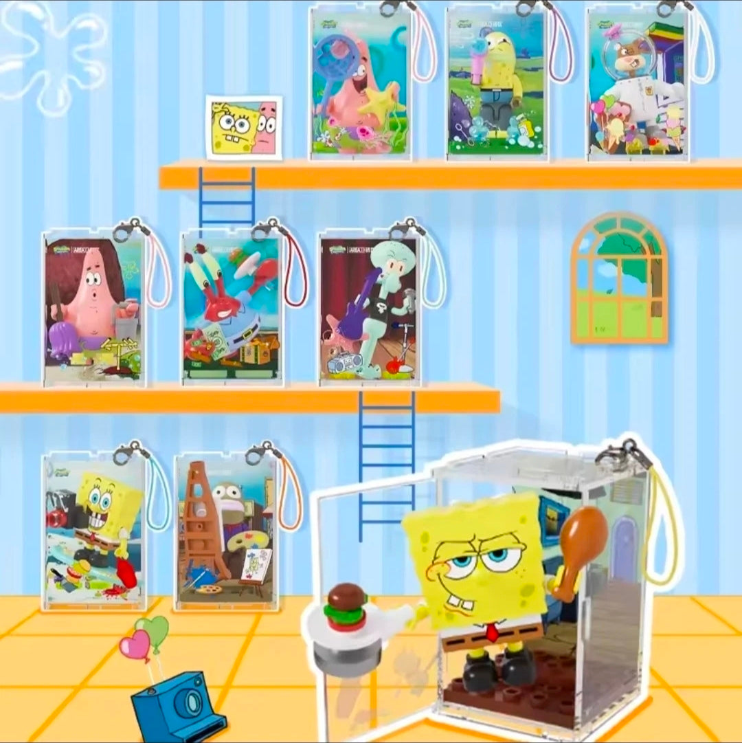 Area X Sembo SpongeBob Best Friends Blind Box Keychain - Sealed New