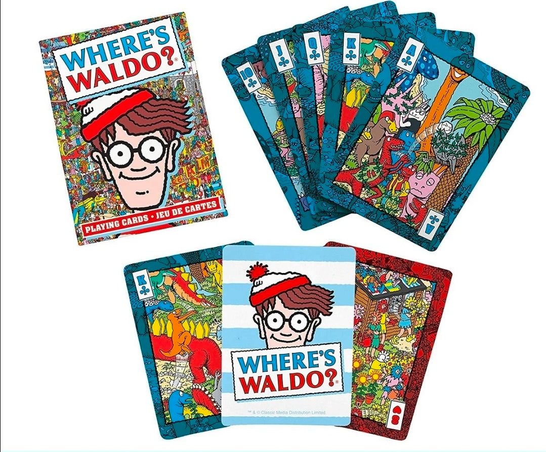 Where's Waldo Playing Cards - Standard Poker Size Aquarius