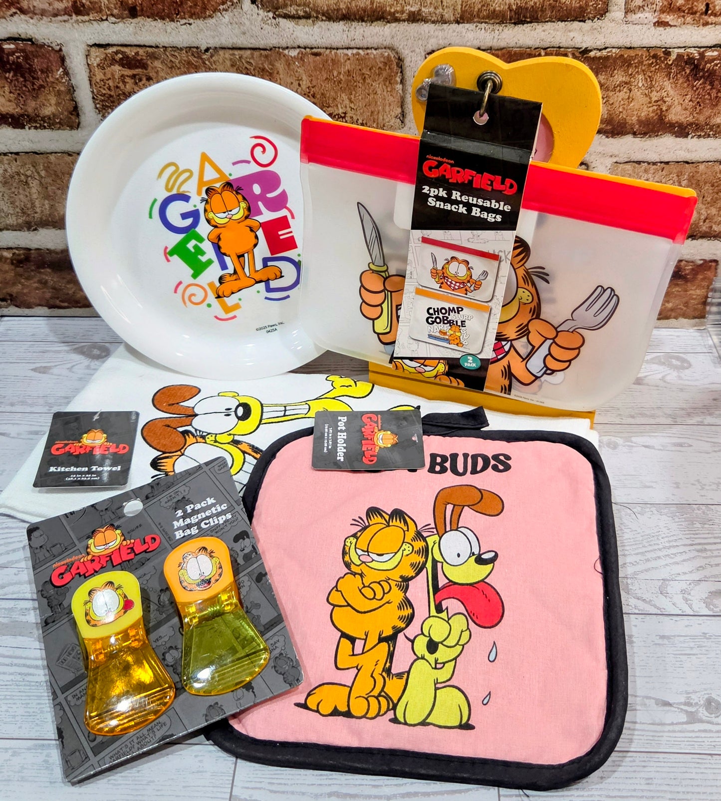Garfield & Odie Pink Best Buds Kitchen Bundle 6pc Set