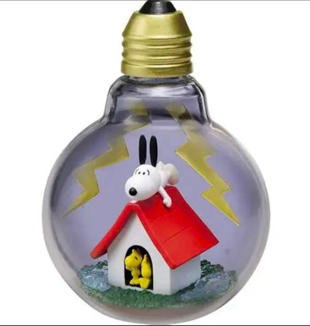 Re-Ment Snoopy Weather Terrarium Lightning Day Bulb — Sealed