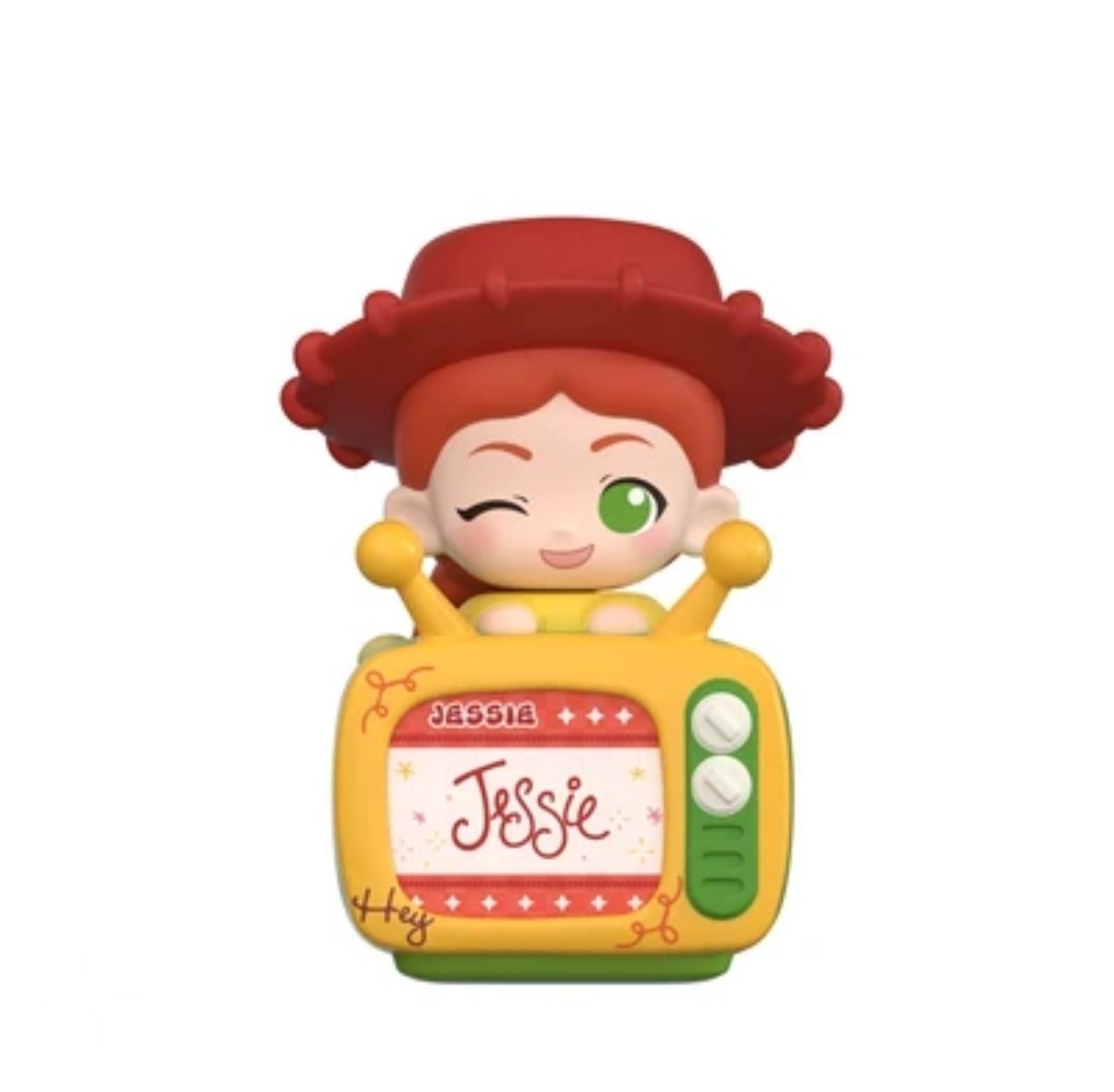 Jessie winking TV figure with red hat and yellow television body