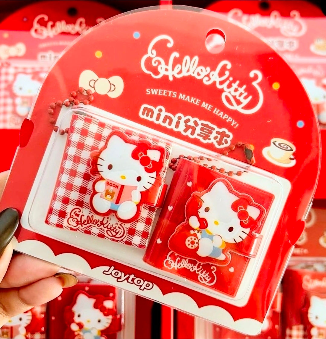 Hello Kitty Joytop Mini Sharing Note Set 2pc — Apple Pie Gingham