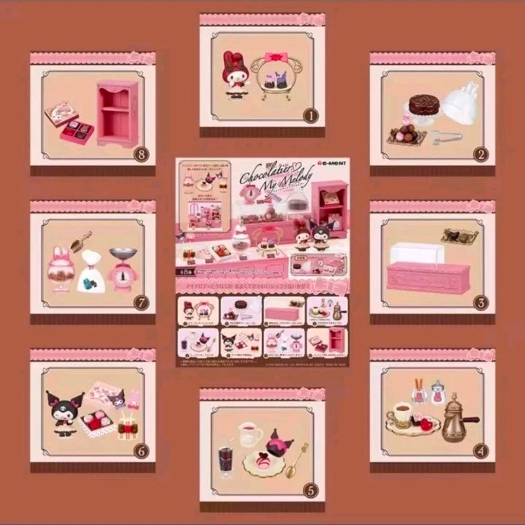 Sanrio Re-Ment Chocolatier My Melody 2022 — Sealed Set of 8