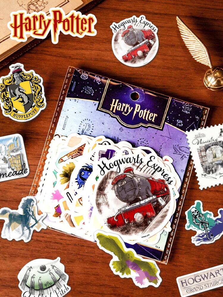 Harry Potter Hogwarts Express 50pc Vinyl Sticker Pack Licensed