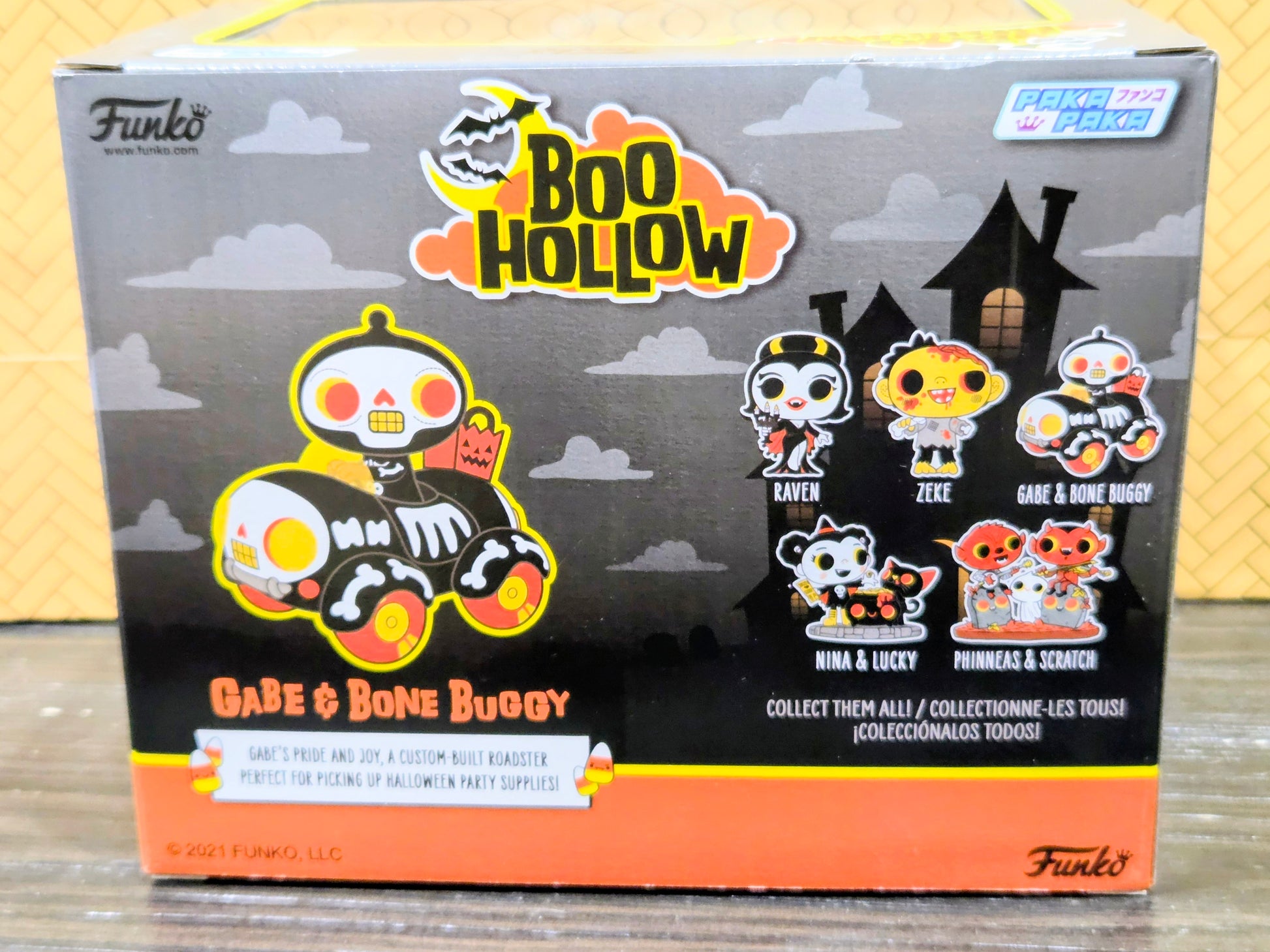 Funko Boo Hollow Gabe & Bone Buggy collectible box front view with artwork