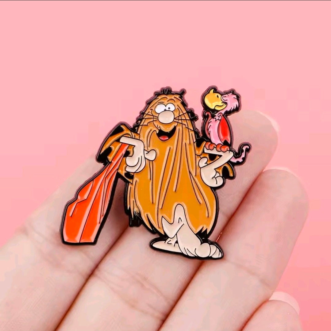Hanna-Barbera Captain Caveman 2-Piece Hard Enamel Pin Set Retro 70s Cartoon