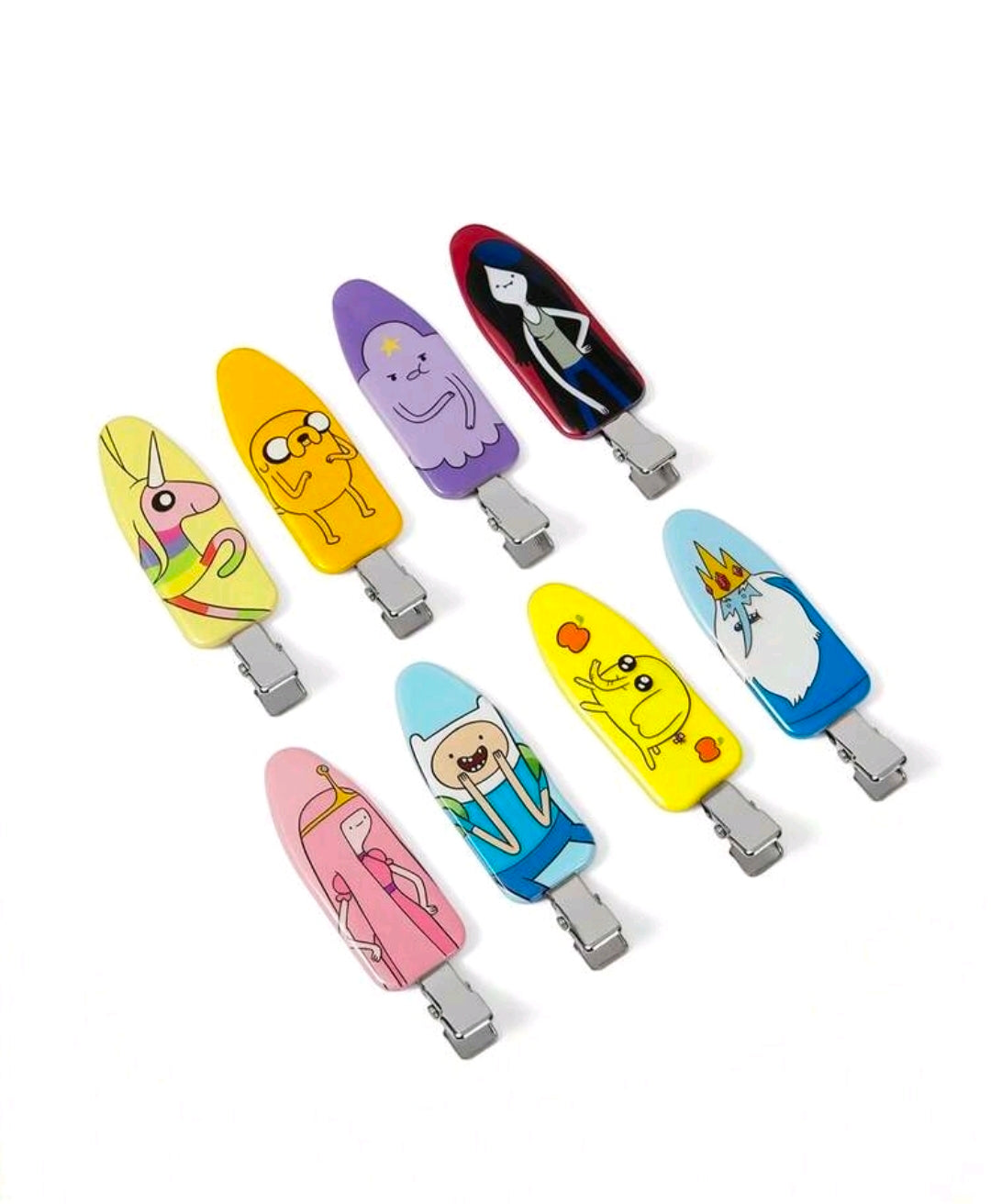 Adventure Time 8pc Hair Clips Set Finn Jake LSP Bubblegum Marceline