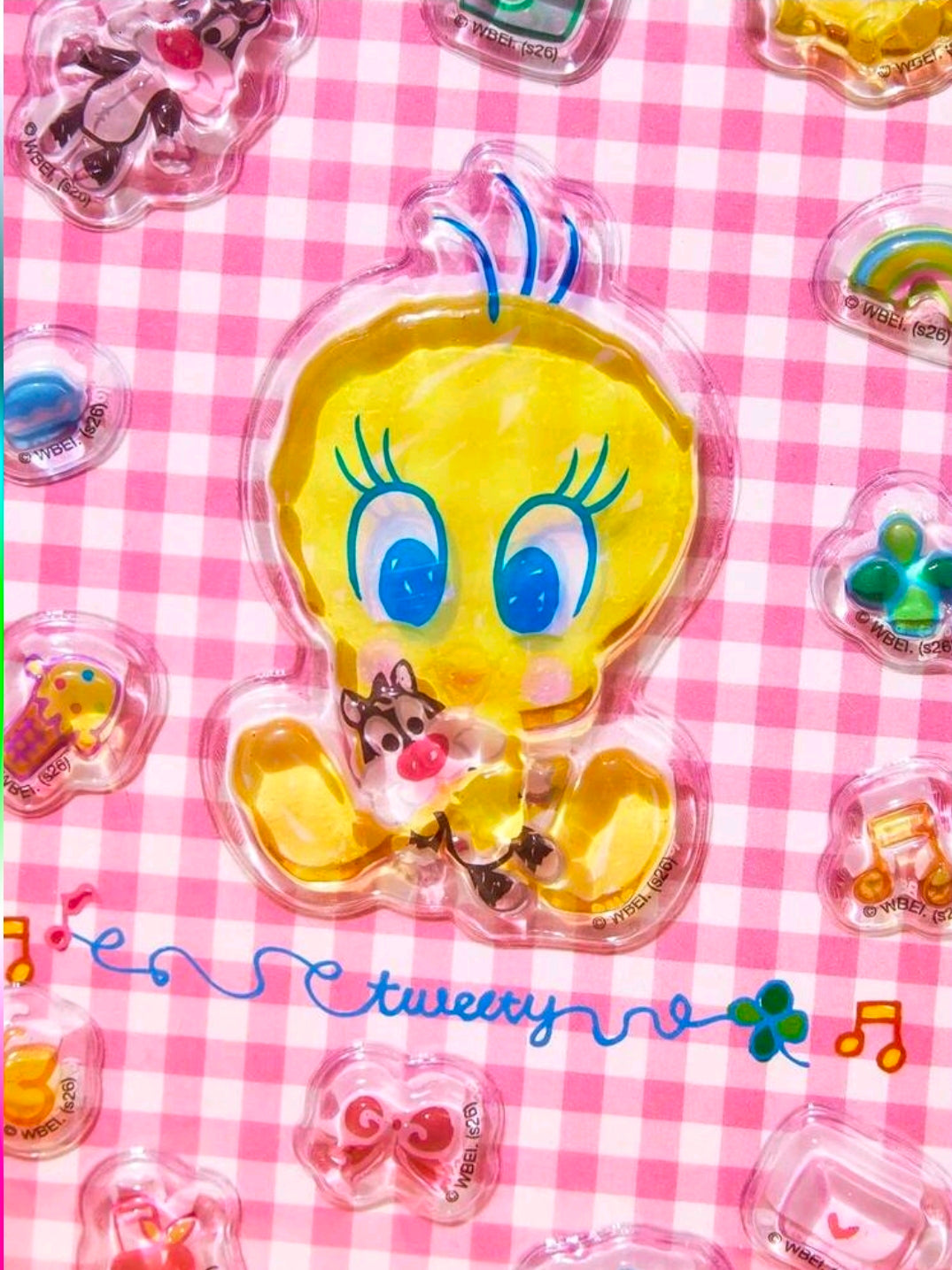 Looney Tunes Tweety Bird 3D Crystal Puffy Sticker Sheet