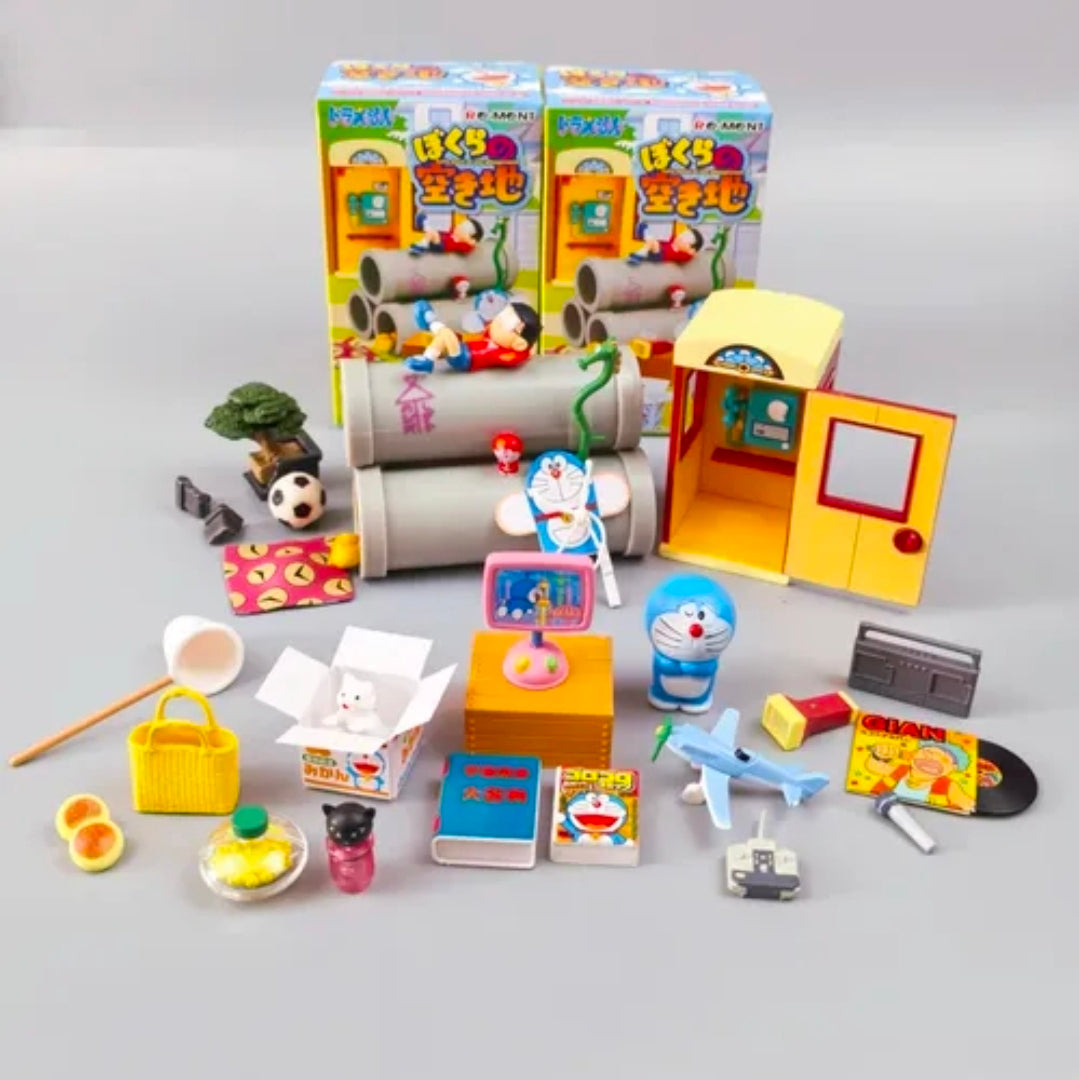 Re-Ment Doraemon Let's Meet at Our Playground Vacant Lot 2016 Complete Sealed Set of 8