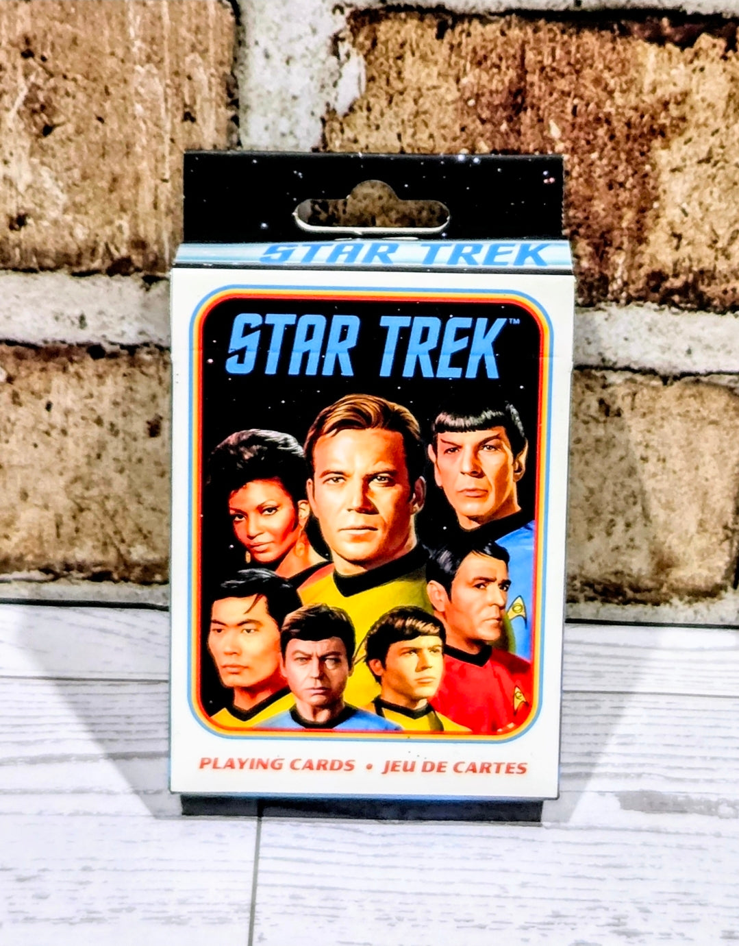Star Trek playing cards deck in retail box with character portrait cover
