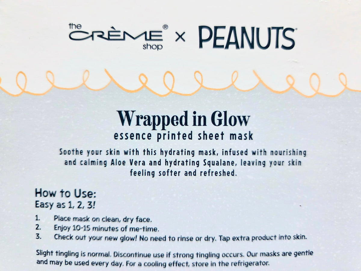 The Creme Shop x Peanuts Wrapped in Glow Printed Sheet Mask Set 5