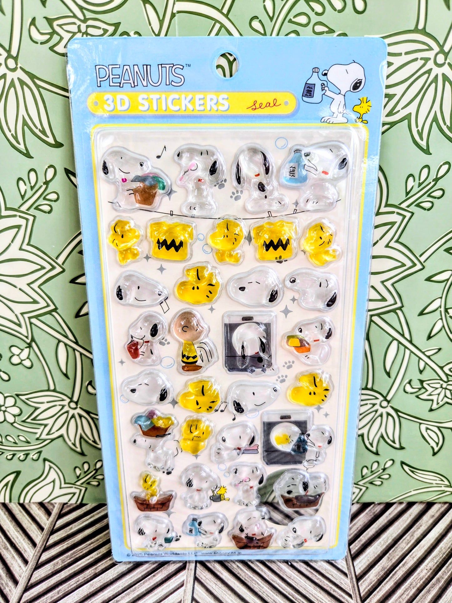 Peanuts Snoopy Bonbon Drop 3D Acrylic Sticker Charm Sheet