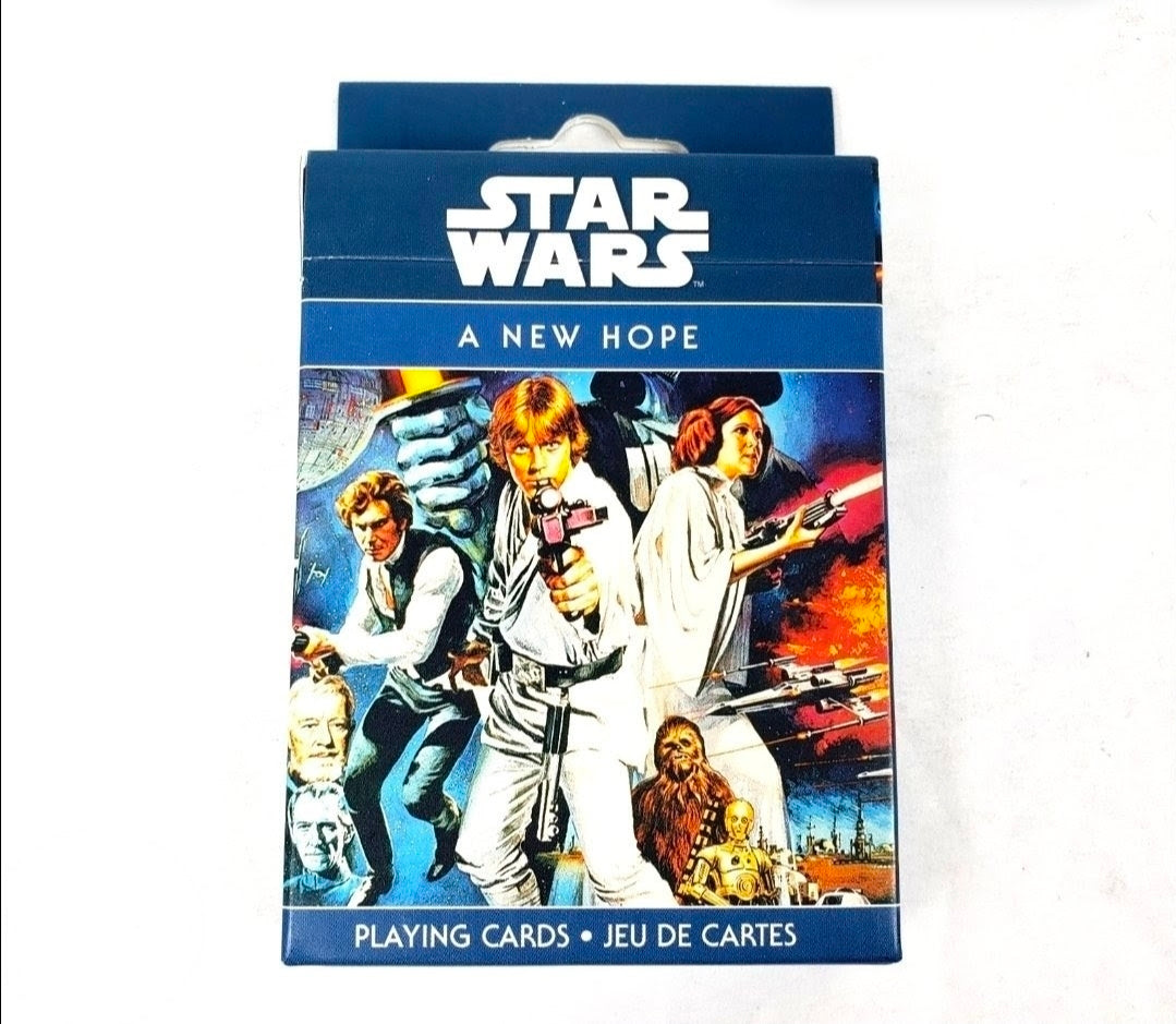 Star Wars A New Hope playing card deck box with character artwork