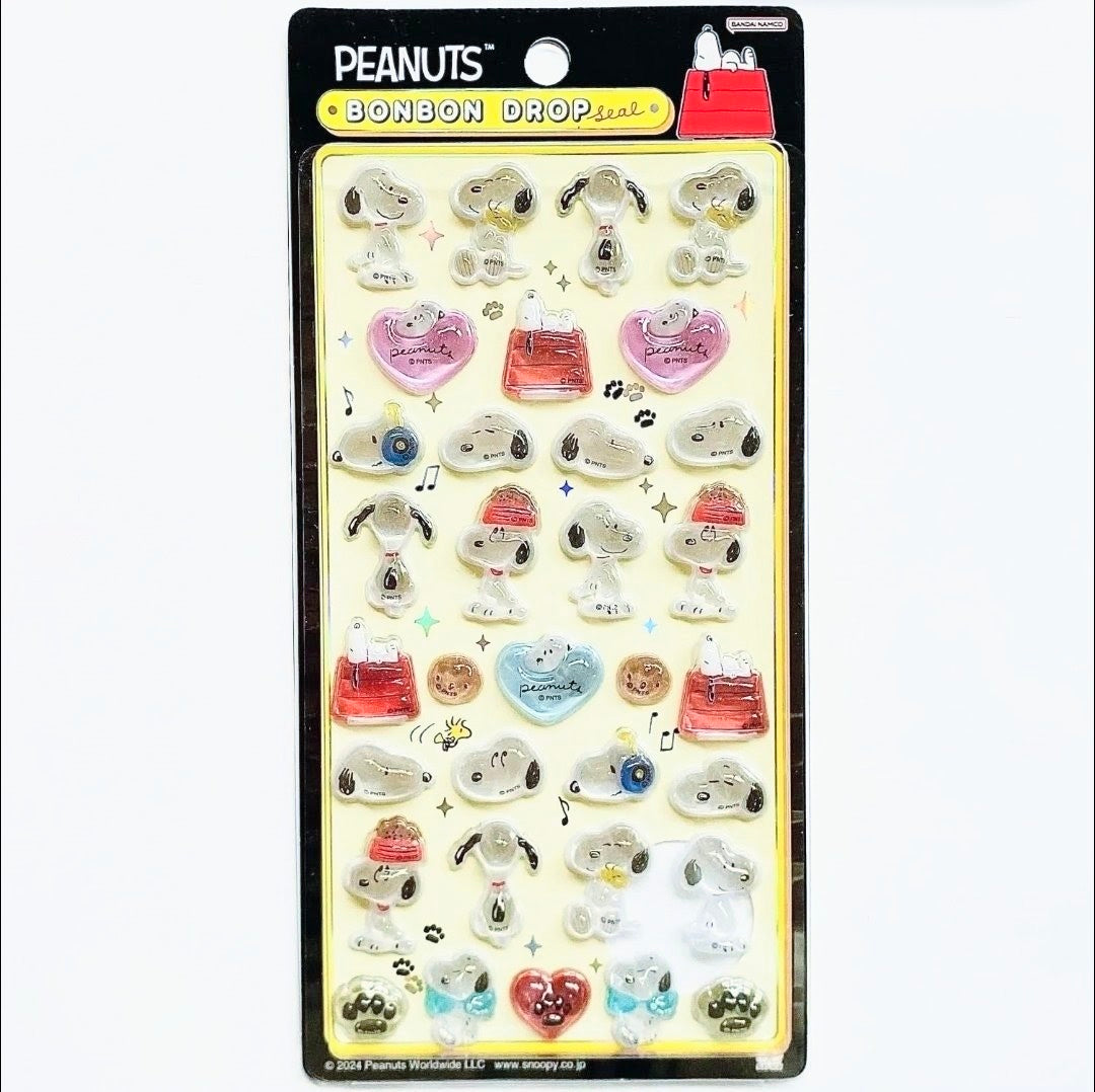 Peanuts Snoopy Bonbon Drop 3D Sticker Sheet