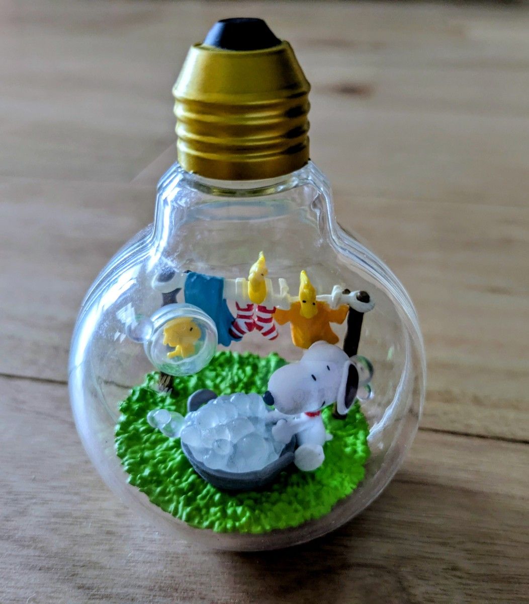 Re-Ment Snoopy Weather Terrarium Sunny Day Laundry — Sealed