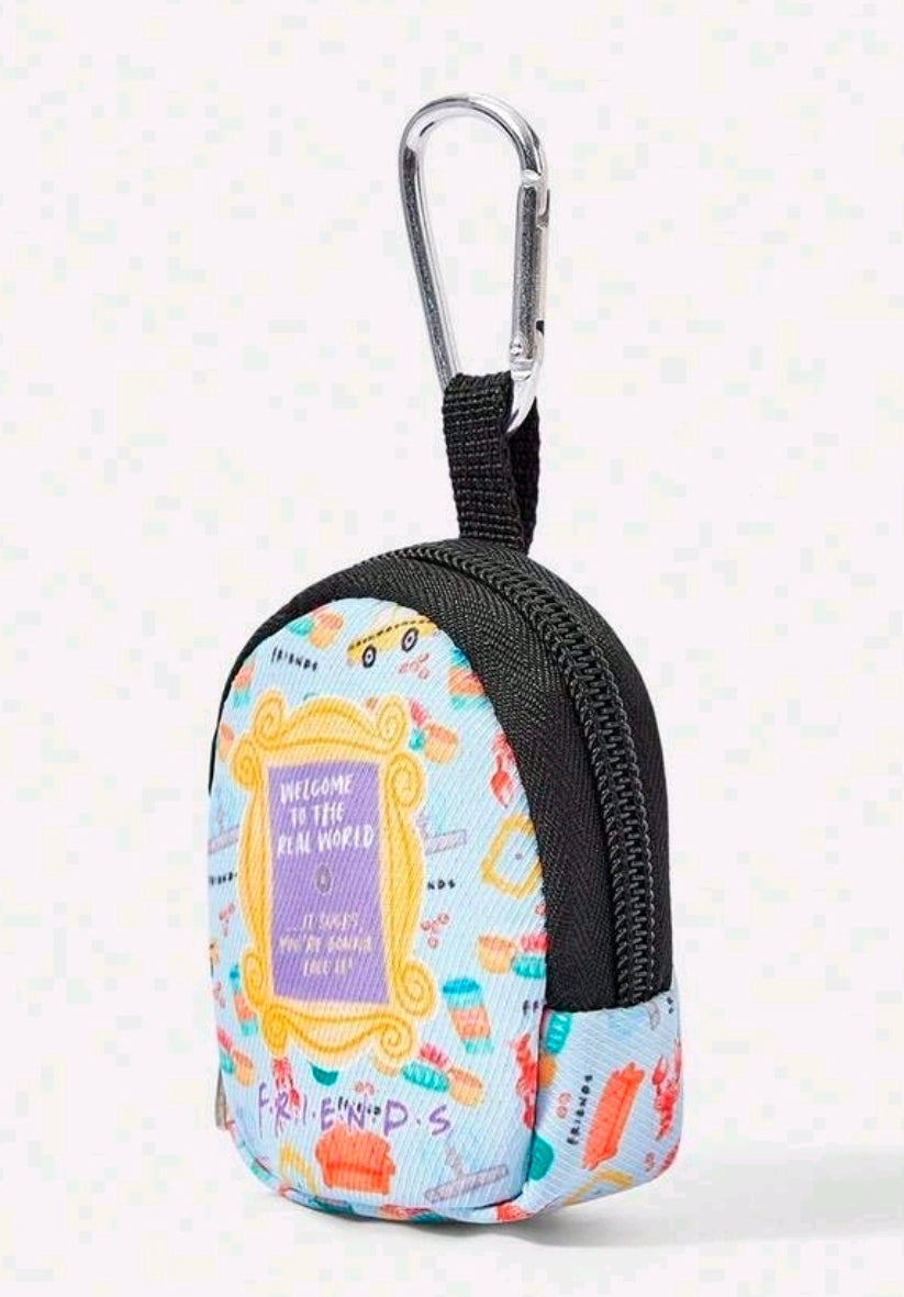 Friends TV Show Mini Coin Purse Earbud Pouch Keychain