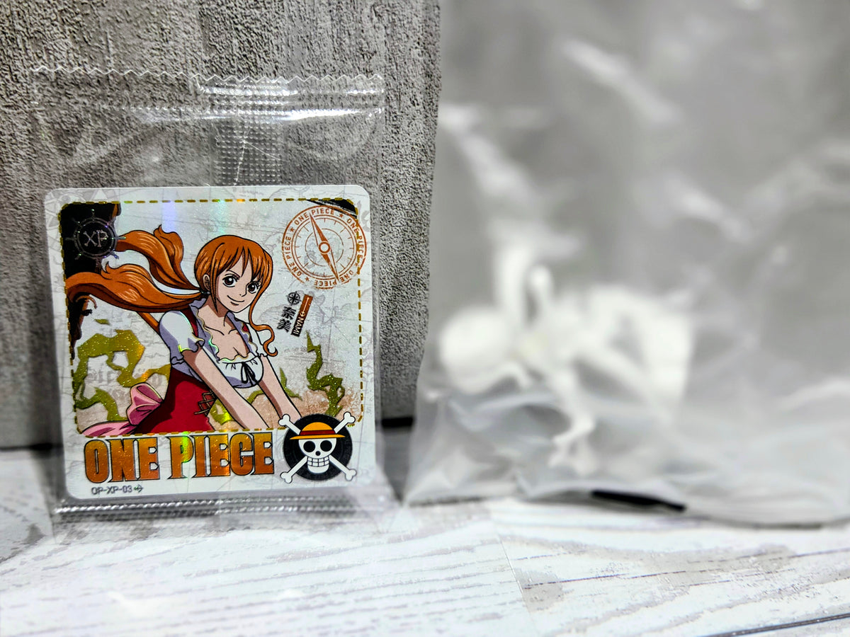 One Piece character figure bag with printed character card