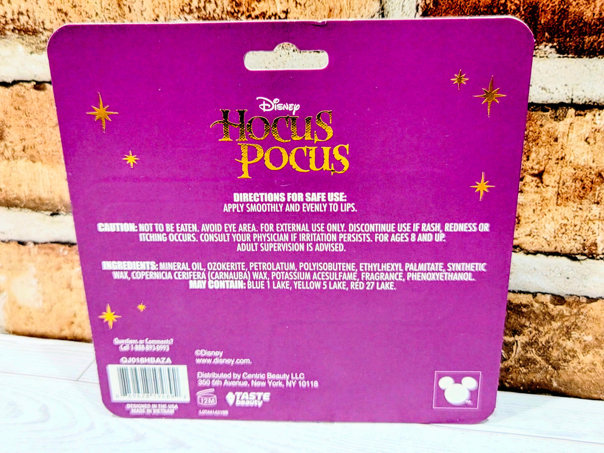 "Put a Spell on Your Lips" Disney Hocus Pocus Pumpkin Spice & Cinnamon Lip Balm