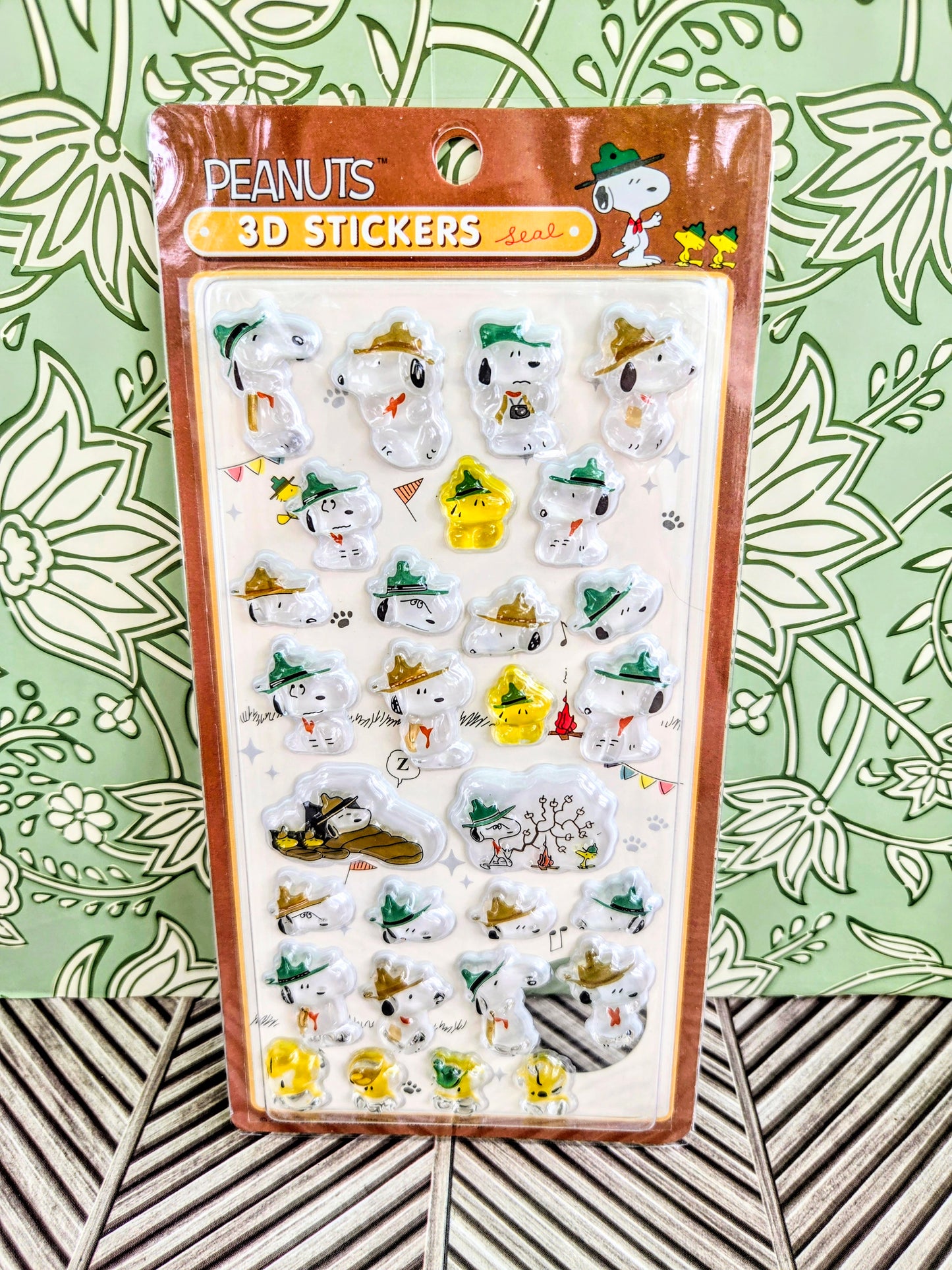 Peanuts Snoopy Bonbon Drop 3D Acrylic Sticker Charm Sheet