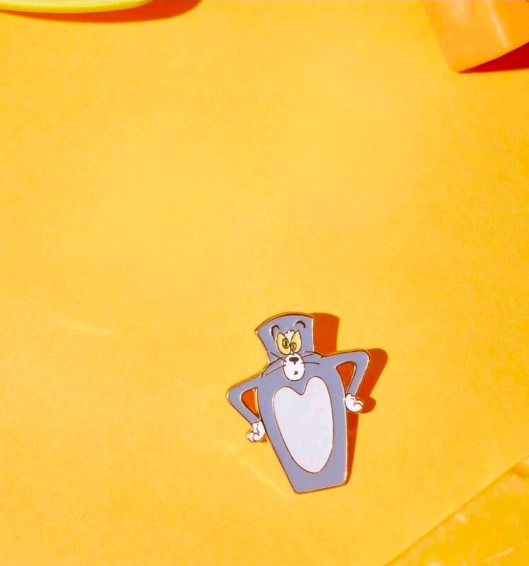 Tom & Jerry 3-Piece Cartoon Physics Hard Enamel Lapel Pin Set