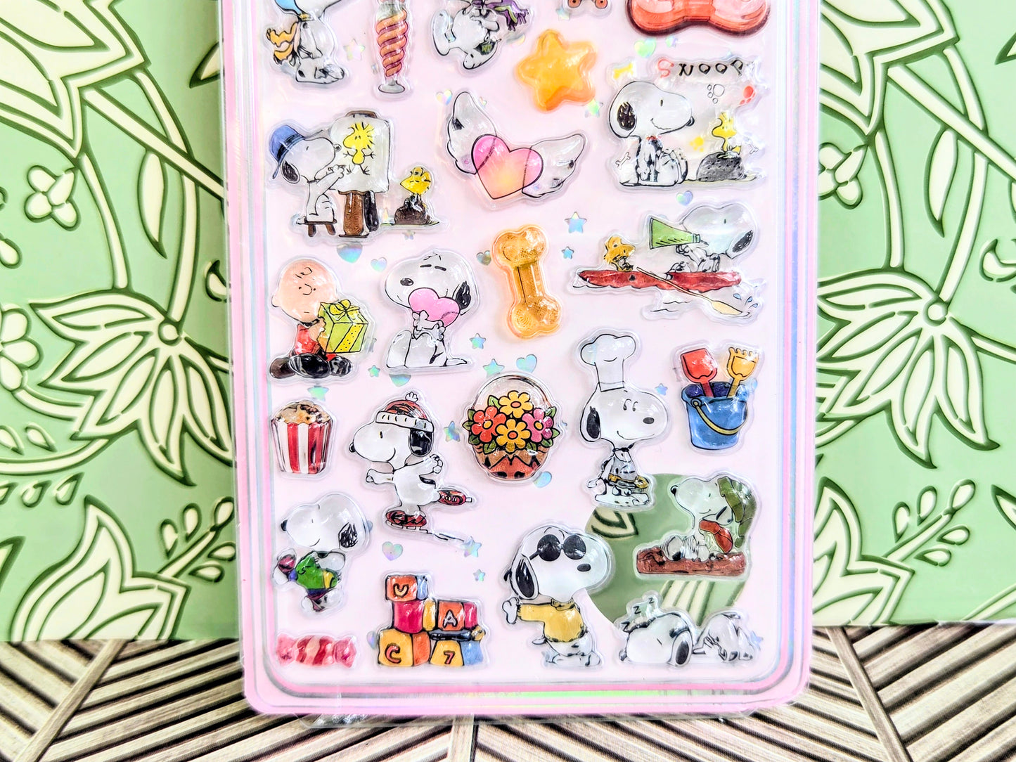 Peanuts Snoopy 3D Raised Acrylic Sticker Sheet