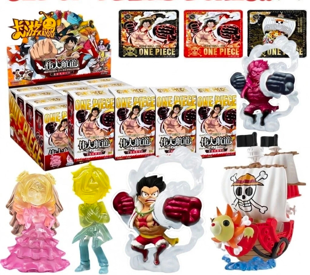 Translucent clear pink anime figure with red hand pose and character base