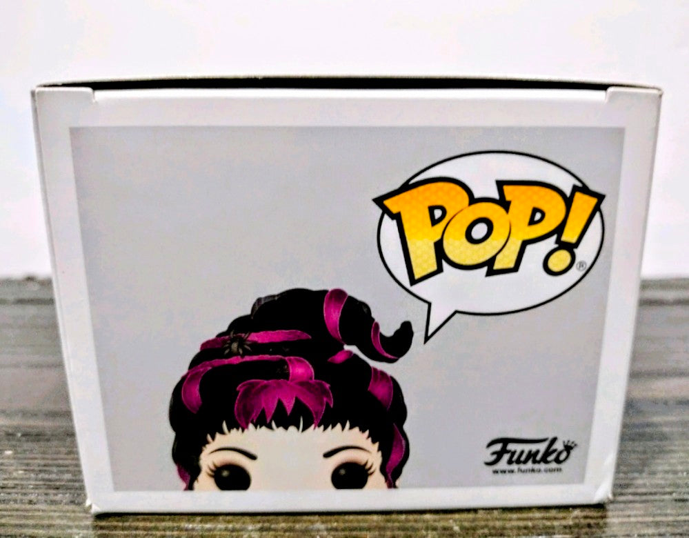 Funko Pop Mary Sanderson #559 box side with PoP logo and character face graphic.