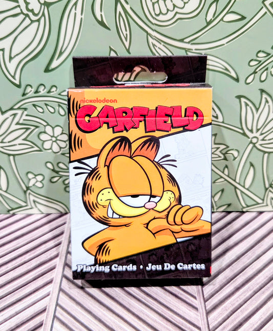 Garfield playing cards deck with Garfield on the front box