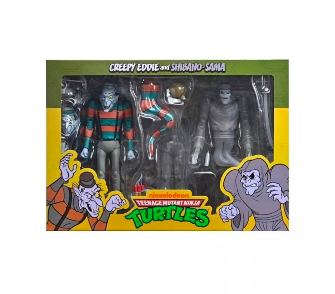 NECA TMNT Saturday Morning Adventures Creepy Eddie & Shibano-Sama 7" Figure Set