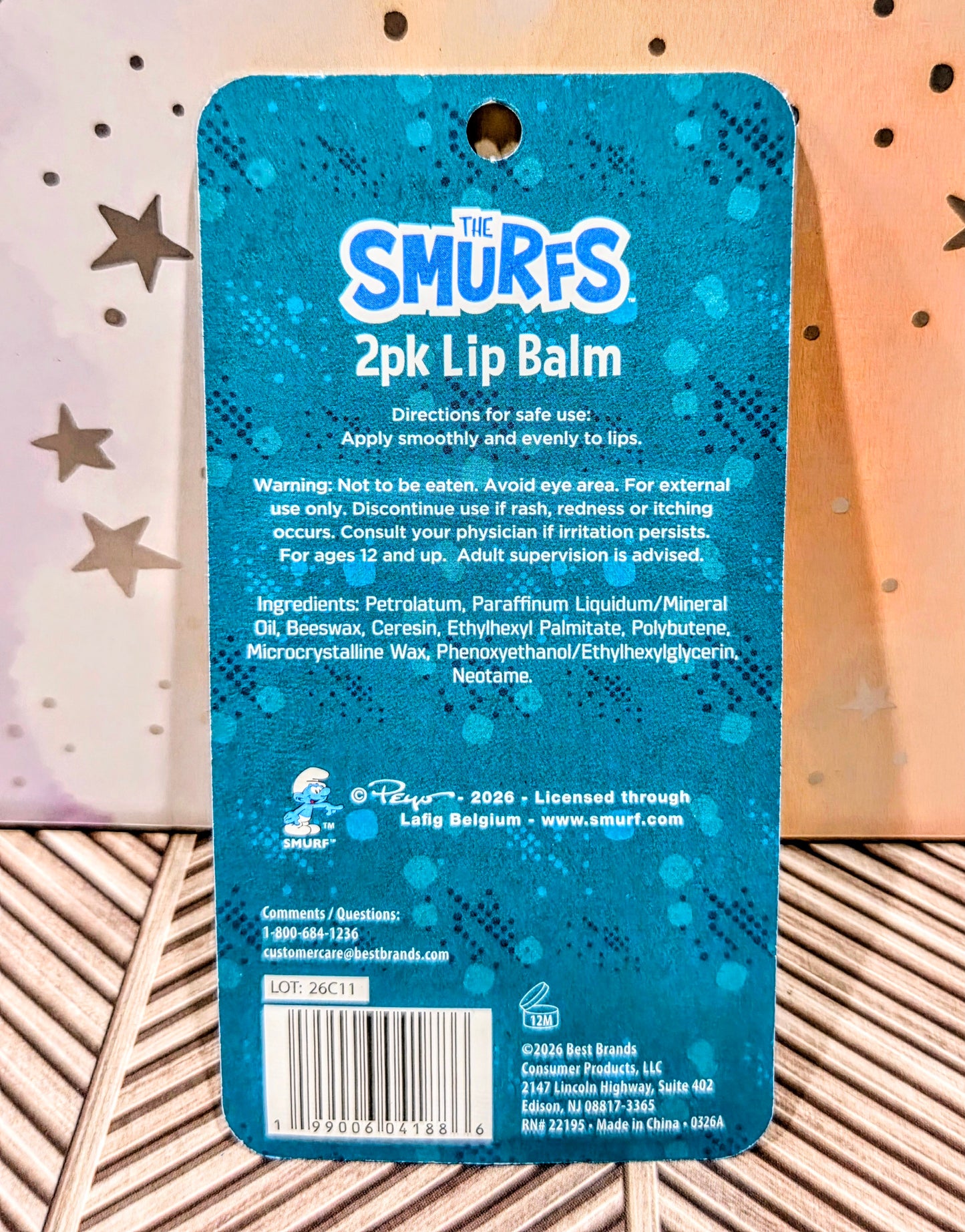 The Smurfs Beauty Set - Lip Balm, Sunglasses & Compact Mirrors