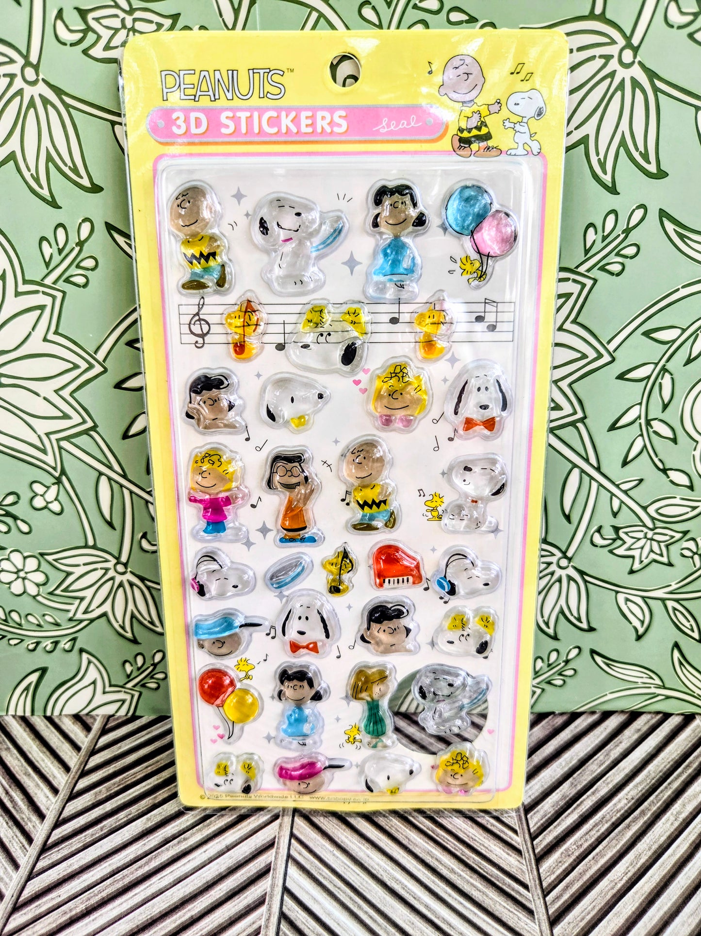 Peanuts Snoopy Bonbon Drop 3D Acrylic Sticker Charm Sheet