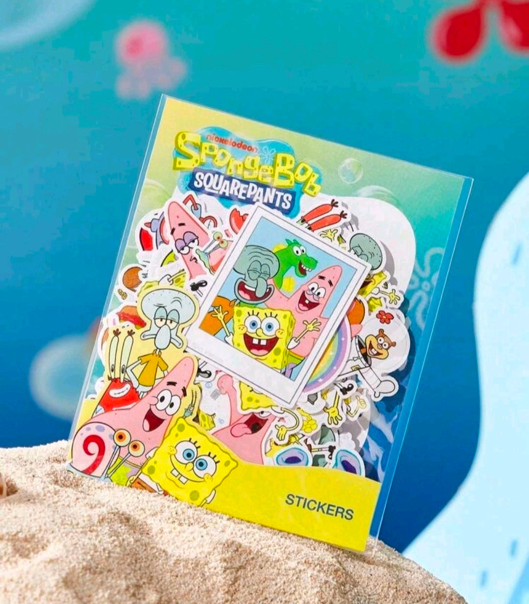 Sticker pack card featuring assorted chibi characters and “STICKERS” label