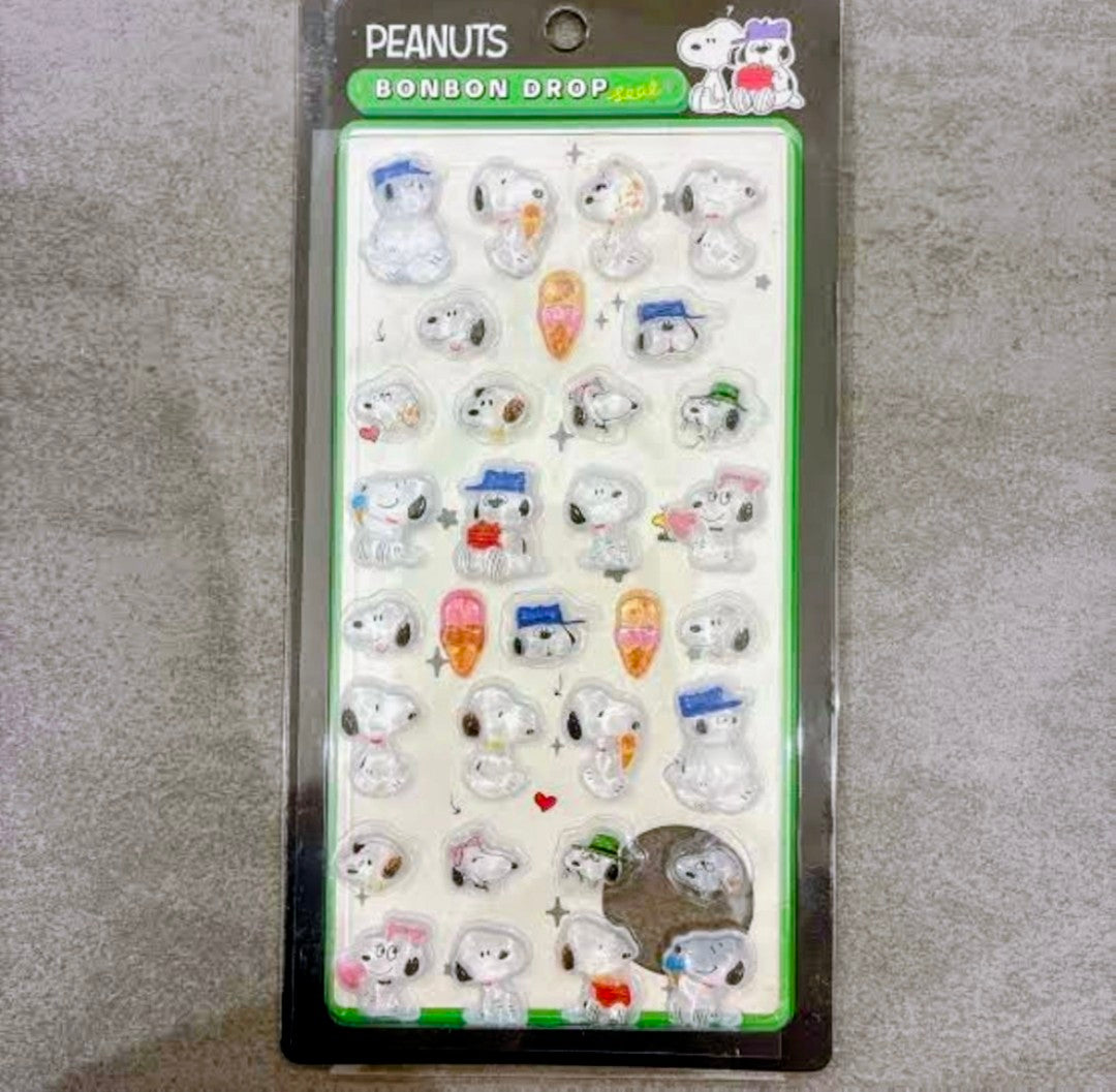 Peanuts Snoopy Bonbon Drop 3D Sticker Sheet