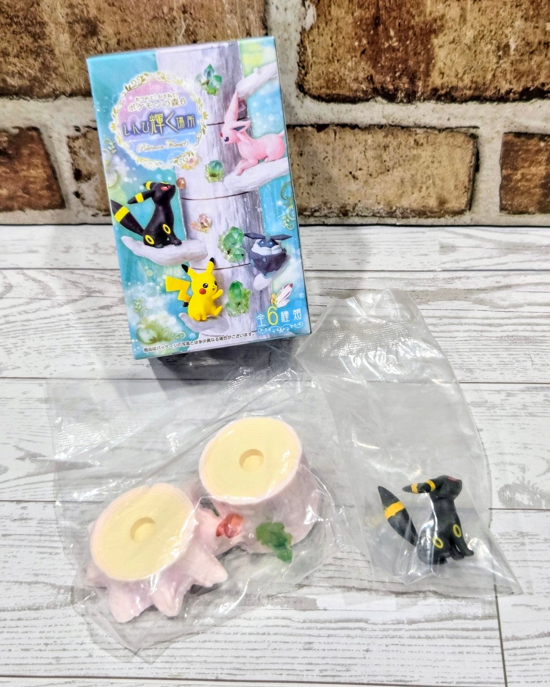 Re-Ment Pokemon Forest 6 Shining Atsumete Umbreon Blacky Tree Figure 2020 NEW
