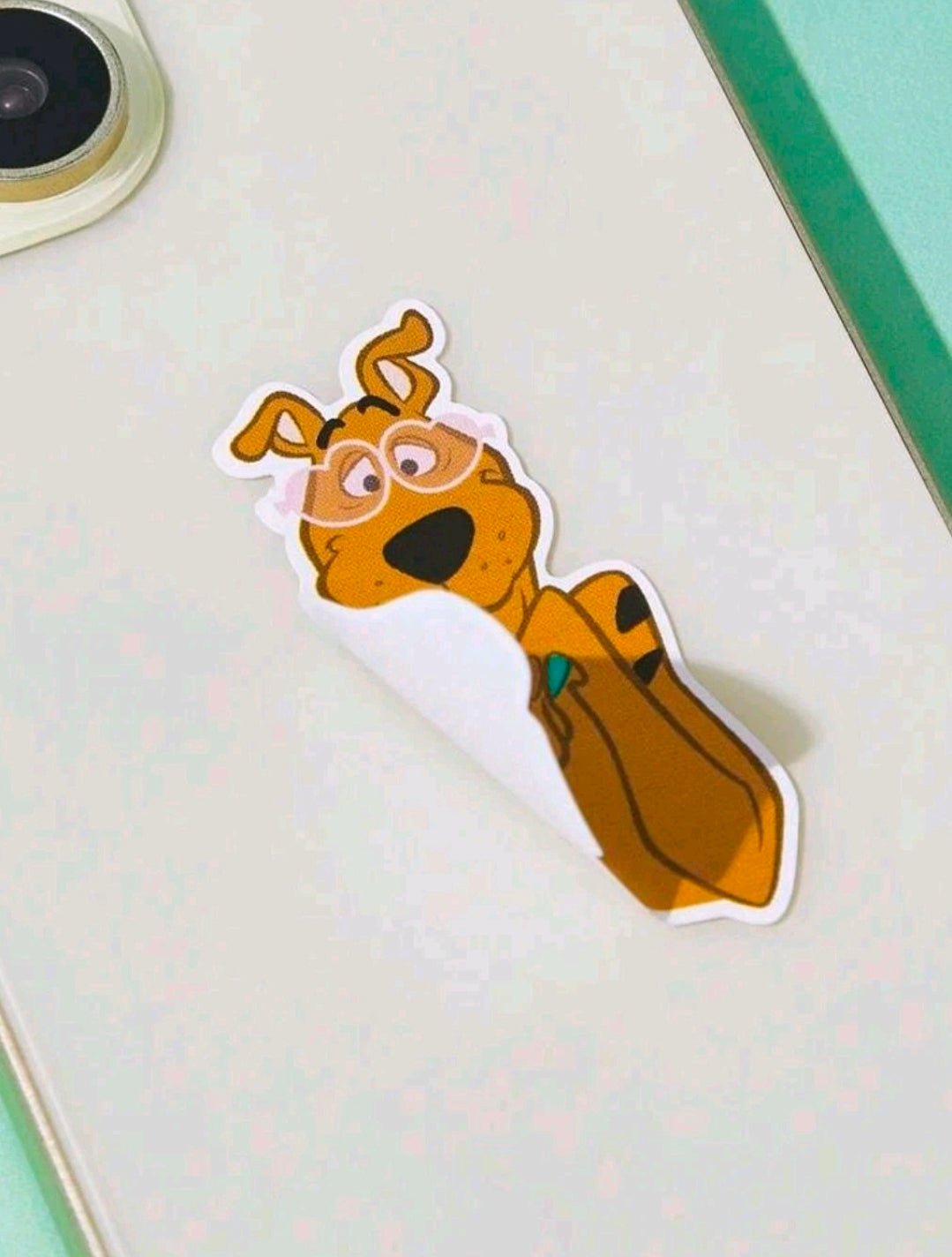 Scooby-Doo dog character die-cut sticker on white