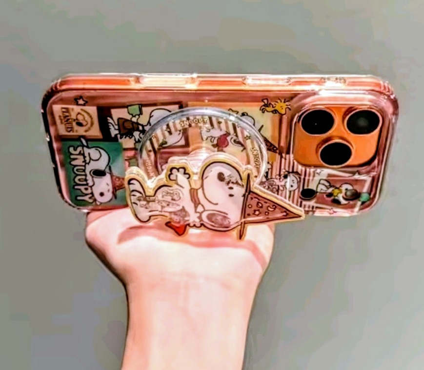 Snoopy Magician Acrylic Shaker MagSafe Phone Grip Holder Peanuts Wizard Hat Kawaii Pop Stand