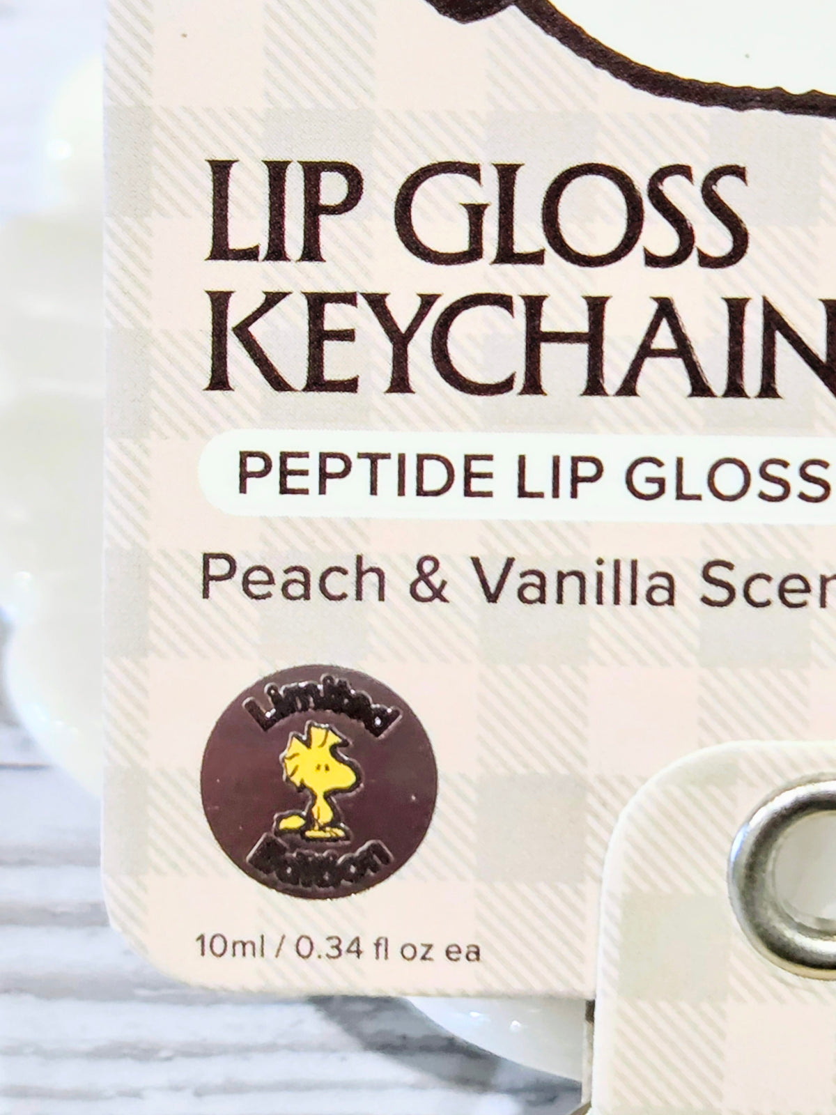 "Podium Pout" Snoopy Olympian Peptide Lip Gloss Keychain Duo Peach & Vanilla