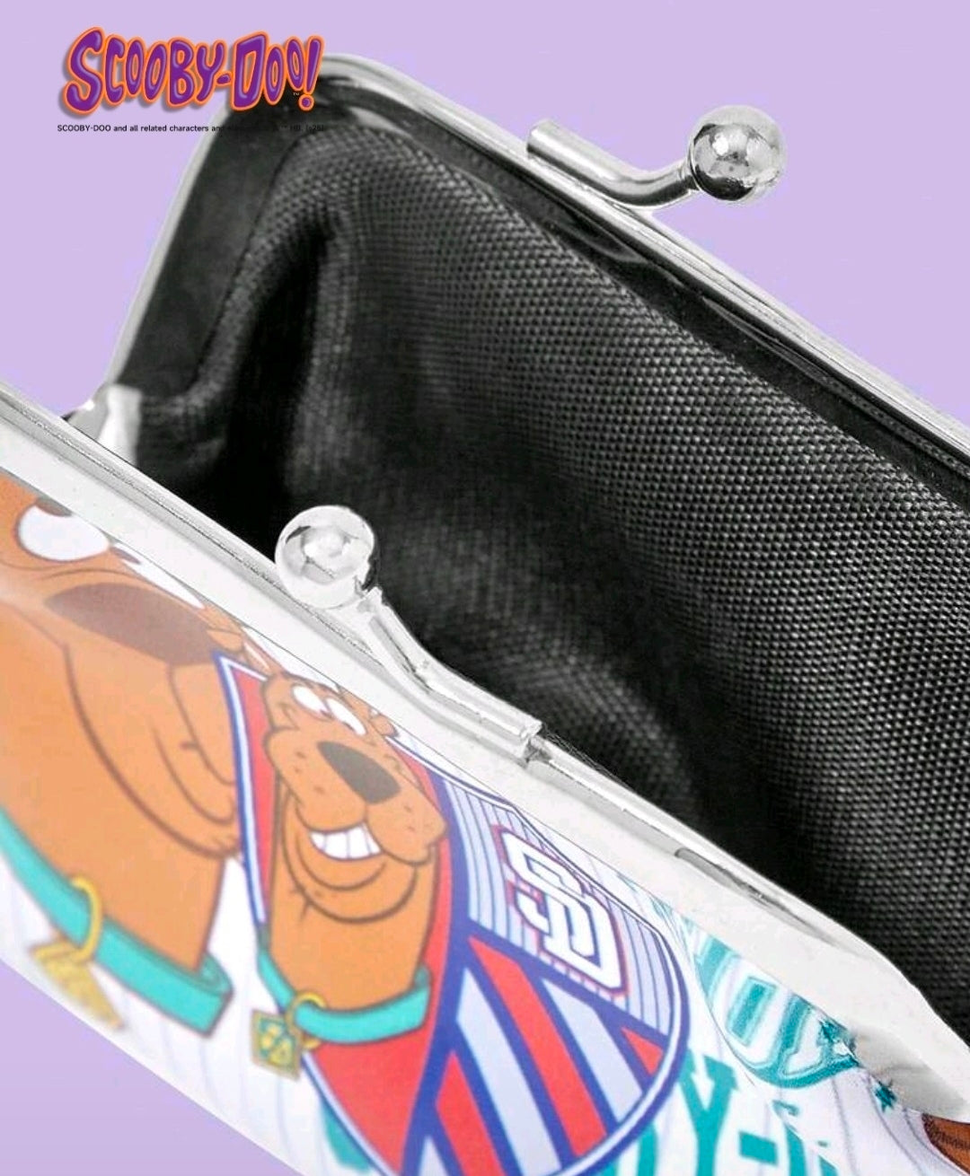 Scooby Doo Ruh-Roh Mystery Inc Coin Purse Kiss Lock Wallet