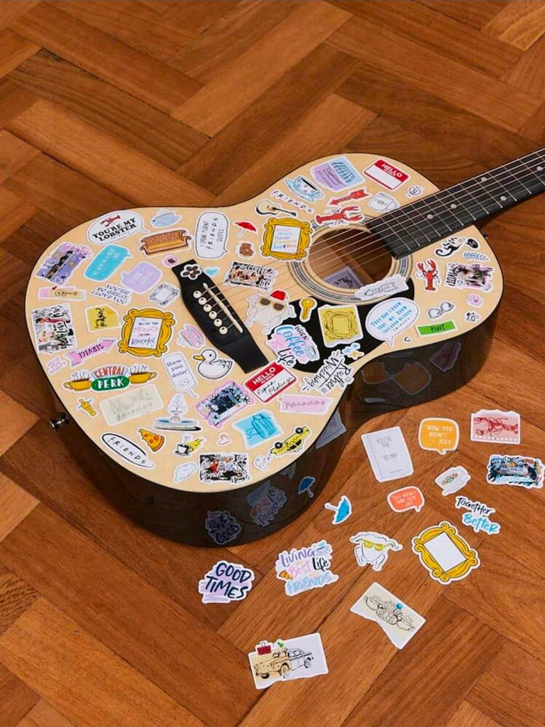 Friends TV Show Die Cut Sticker Pack 75pc Licensed WBEI Central Perk Quotes Lobster Pivot Kawaii Decals Journal Laptop