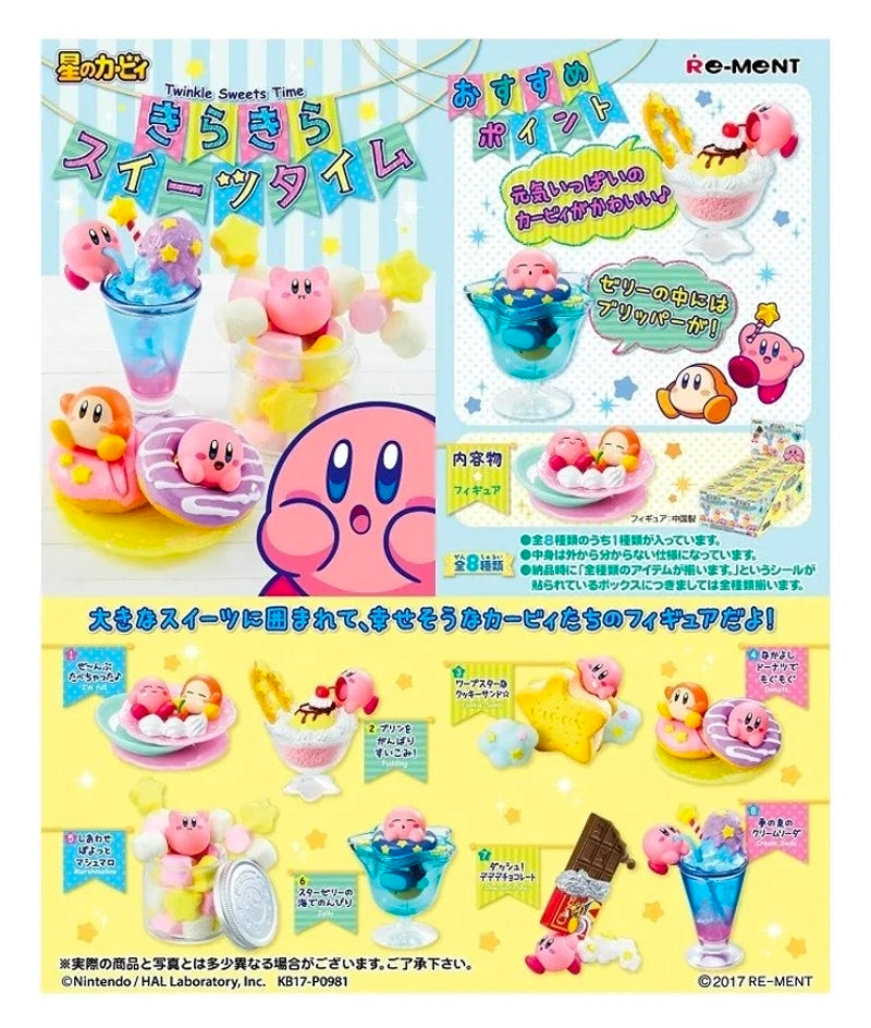 Re-Ment Kirby Twinkle Sweets Time 2017 Mini Figure - Choose Your Variant