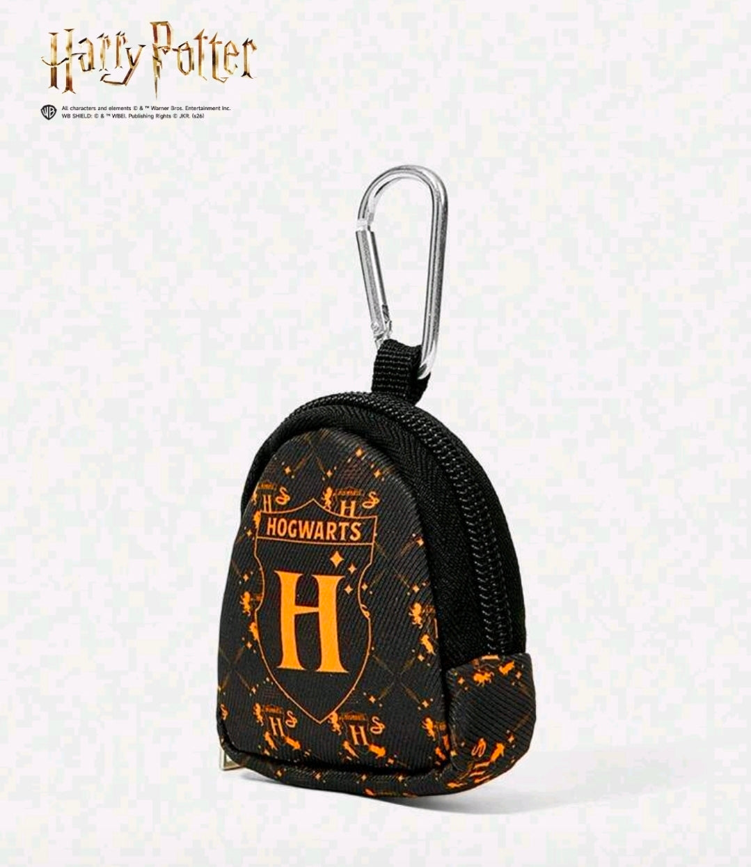 Harry Potter Hogwarts Zippered Coin Purse Earbud Pouch Keychain