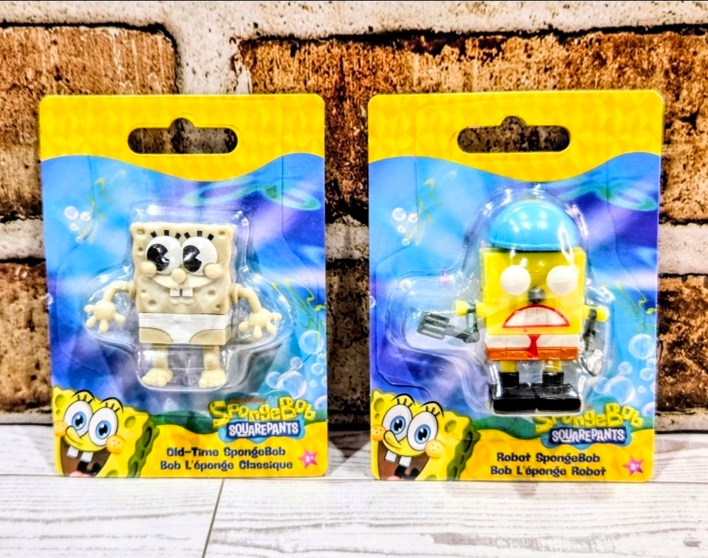 SpongeBob SquarePants Just Play Mini Figure Set Old-Time Robot Nick