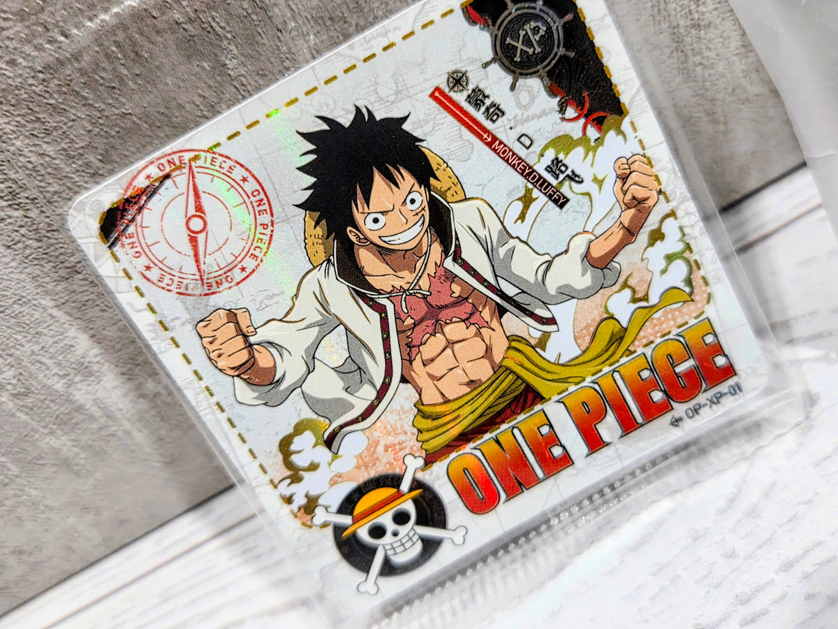 Anime collectible card featuring a character illustration, sealed in protective sleeve