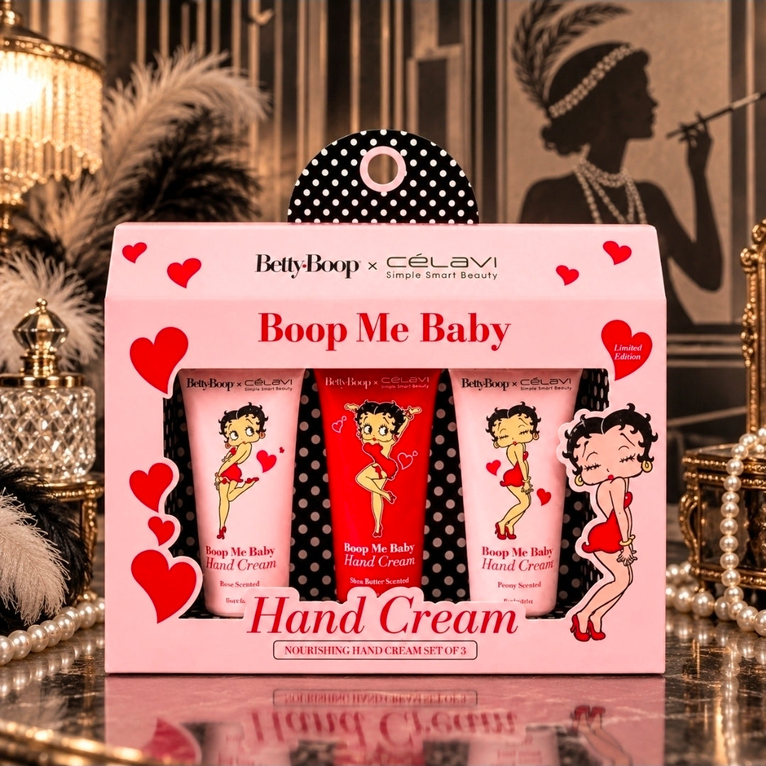 Betty Boop Celavi Boop Me Baby 3-Piece Nourishing Hand Cream Set