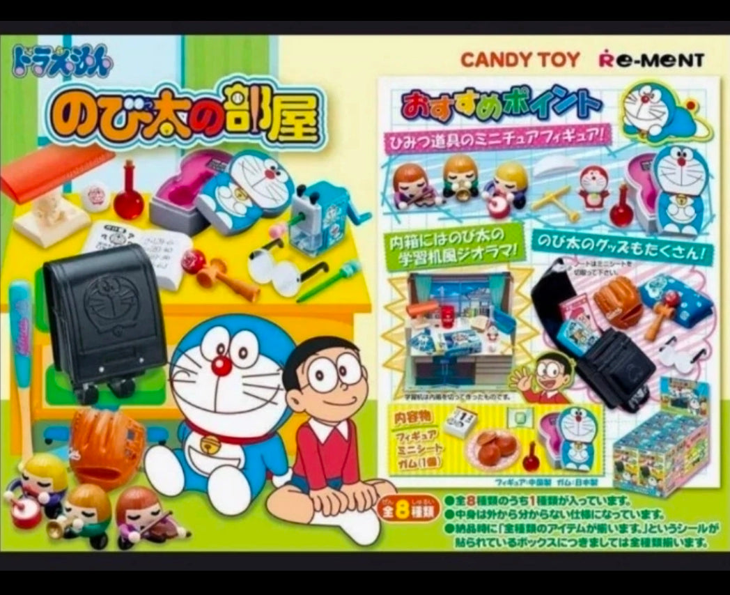 Re-Ment Doraemon Nobita's Room 2014 Complete Sealed Set of 8 Japanese Import