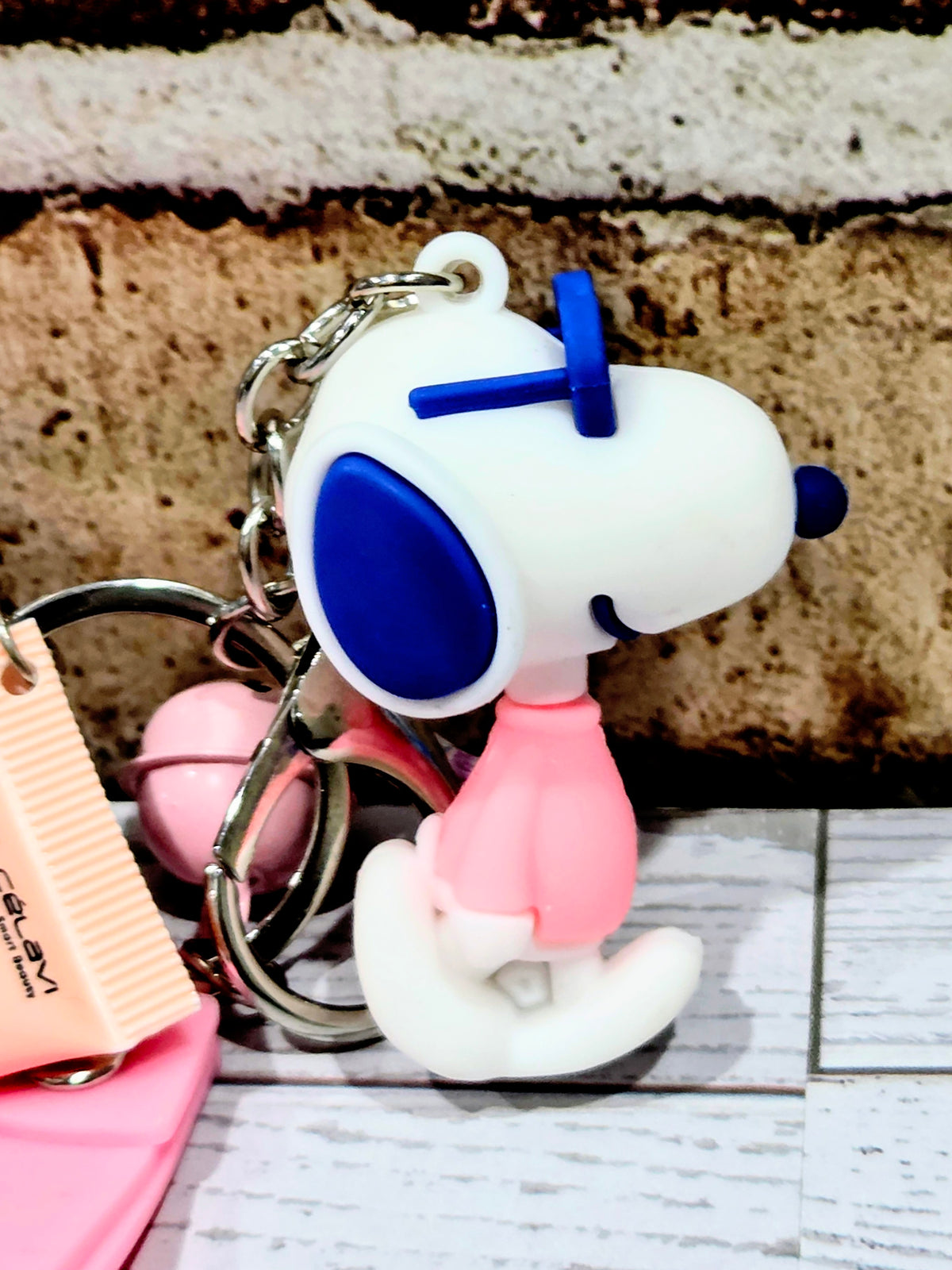 "Stay Cool, Stay Glossy" Snoopy Joe Cool Shea Butter Lip Gloss Keychain Set