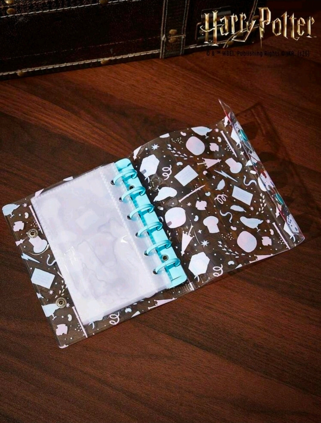 Harry Potter Transparent A7 Sticker Album Binder Hedwig Birthday Licensed WBEI Kawaii Planner Collectible Clear PVC