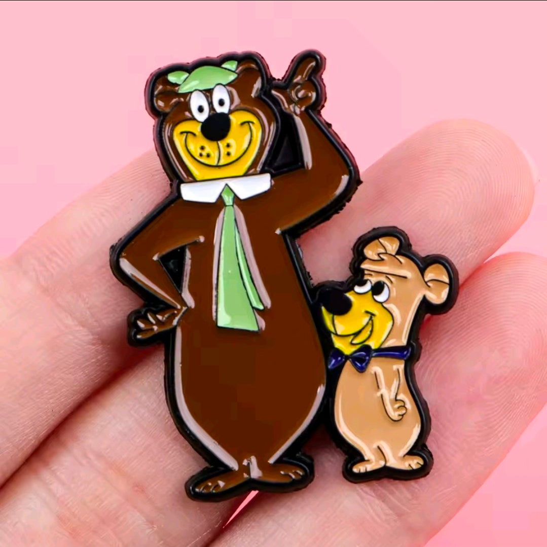 Hanna-Barbera Yogi Bear 2-Piece Enamel Pin Set with Boo-Boo & Full Crew
