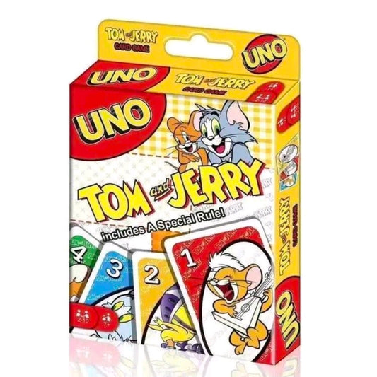 Tom and Jerry UNO Card Game Special Rule Mattel Cartoon Network Retro 90s Family Game Night Collectible